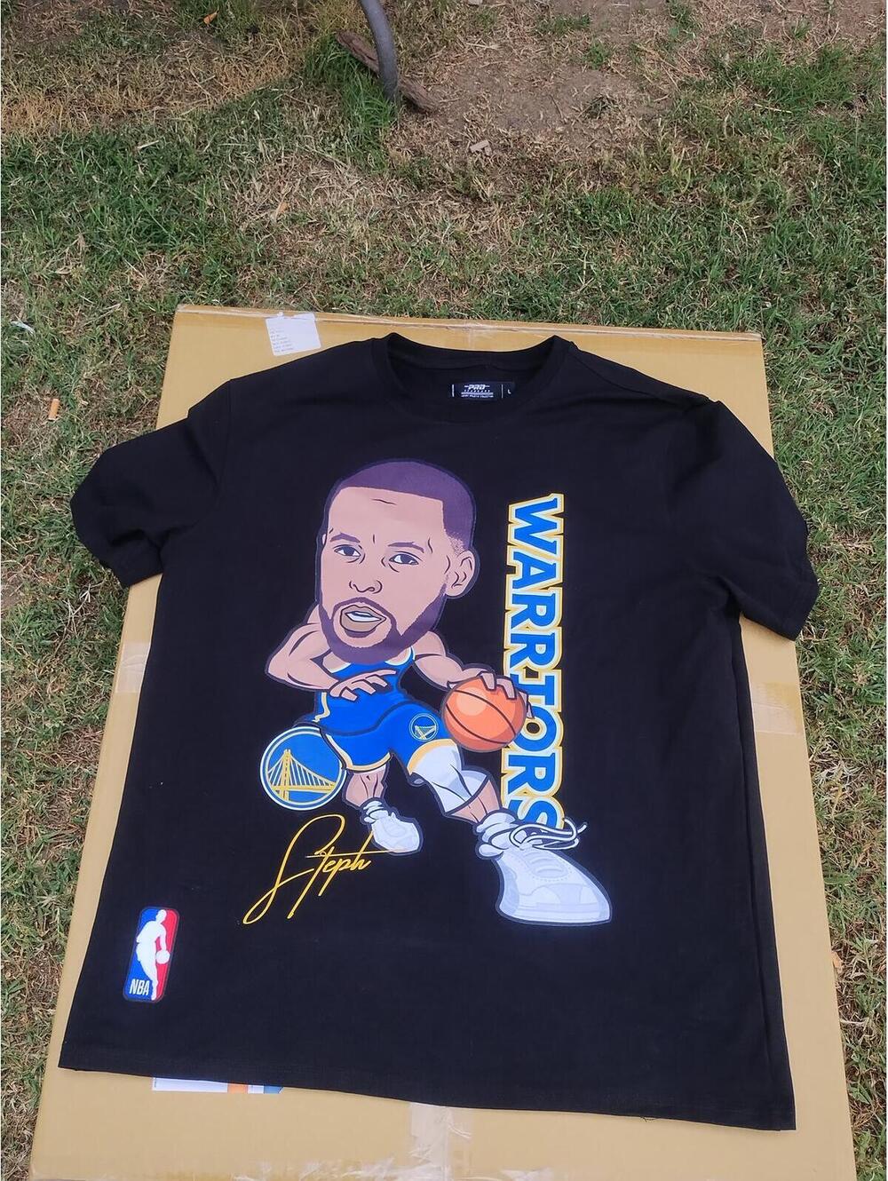 Golden‎ State Warriors Stephen Curry Pro Standard NBA Black Shirt Size L